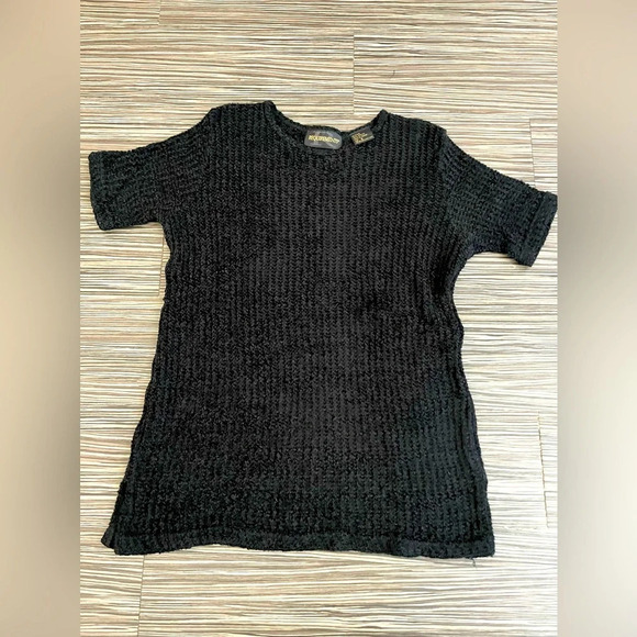 REQUIREMENTS Black Mock Neck Sweater - Small, 100% Acrylic - Picture 1 of 5
